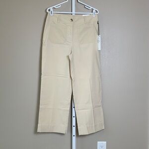 Nicole Miller Colette Cropped Hi-Rise Straight Leg Pants